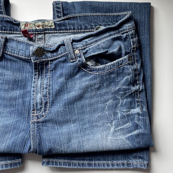 Vintage BKE Drew Jeans - Distressed Mid-Rise & Bootcut - Size 32 | 31.5 - Picture 9 of 14